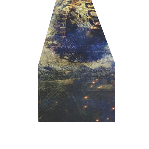 Abstract american football Table Runner 16x72 inch