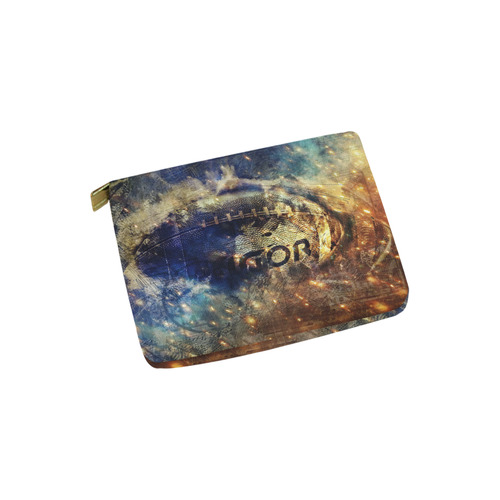 Abstract american football Carry-All Pouch 6''x5''