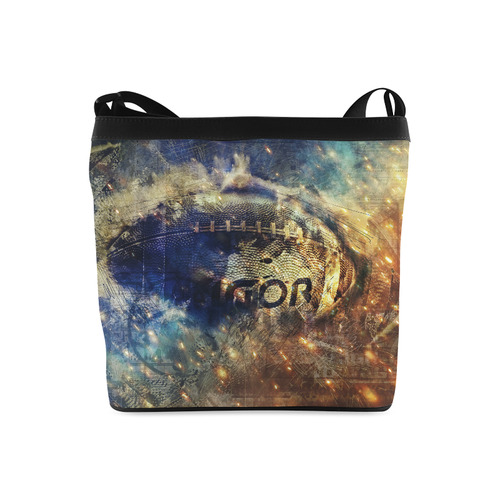 Abstract american football Crossbody Bags (Model 1613)