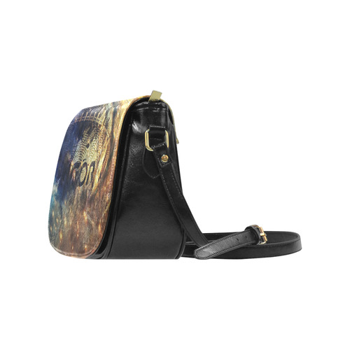 Abstract american football Classic Saddle Bag/Small (Model 1648)