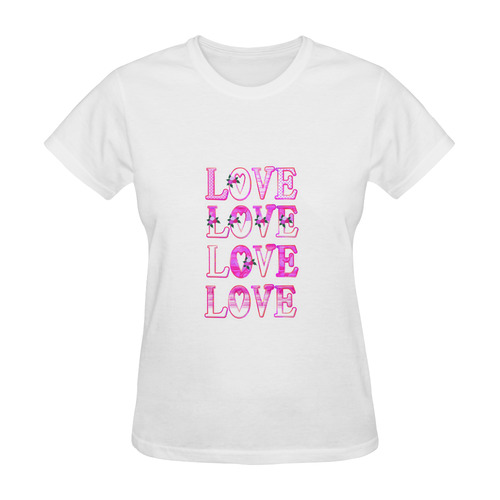 retro love Sunny Women's T-shirt (Model T05)