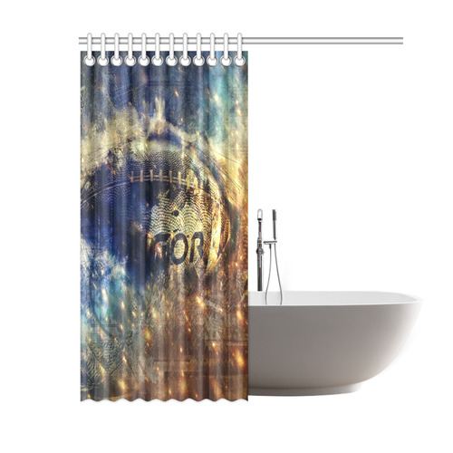 Abstract american football Shower Curtain 60"x72"