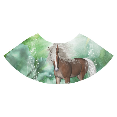 Horse in a fantasy world Athena Women's Short Skirt (Model D15)