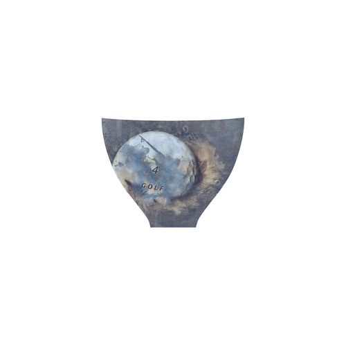 Abstract grunge golf ball Custom Bikini Swimsuit (Model S01)