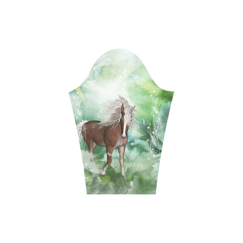 Horse in a fantasy world Round Collar Dress (D22)