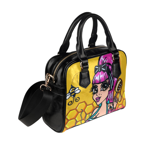 Hunny Buns by Skinderella Shoulder Handbag (Model 1634)