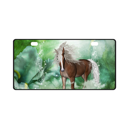 Horse in a fantasy world License Plate