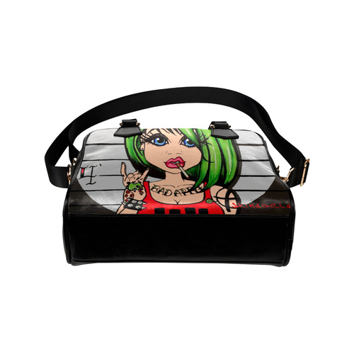 Bad Apple by Skinderella Shoulder Handbag (Model 1634)