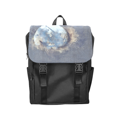 Abstract grunge golf ball Casual Shoulders Backpack (Model 1623)