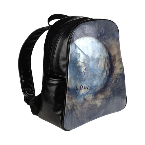 Abstract grunge golf ball Multi-Pockets Backpack (Model 1636)