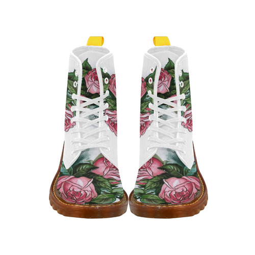 Roses Vintage Floral Martin Boots For Women Model 1203H