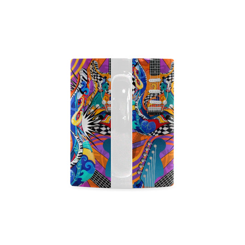 Colorful Guitar Rock Music Mug by Juleez White Mug(11OZ)