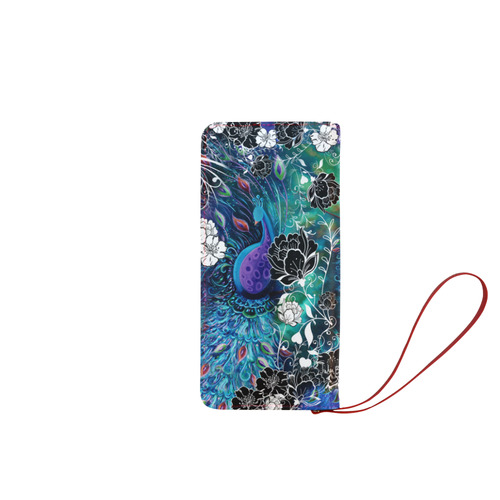 Peacock Garden Print Wallet Women's Clutch Wallet (Model 1637)