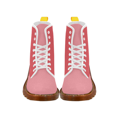 Cayenne and Flamingo Pink Martin Boots For Women Model 1203H