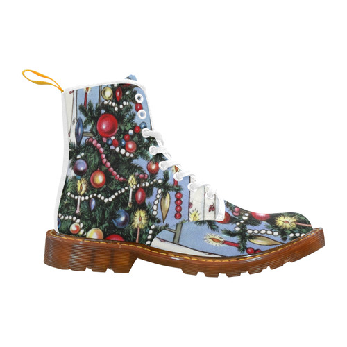 Retro Christmas Tree Martin Boots For Women Model 1203H