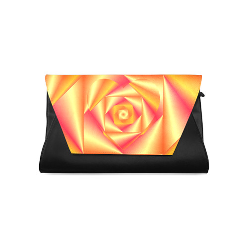 peach clutch bag