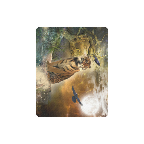 Awesome itger in the night Rectangle Mousepad