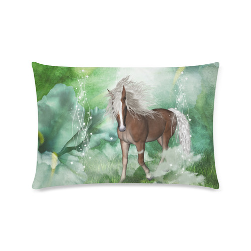 Horse in a fantasy world Custom Rectangle Pillow Case 16"x24" (one side)
