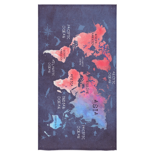 world map Bath Towel 30"x56"