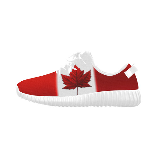 Canadian Flag Running Shoes Women's Grus Women's Breathable Woven Running Shoes (Model 022) ID