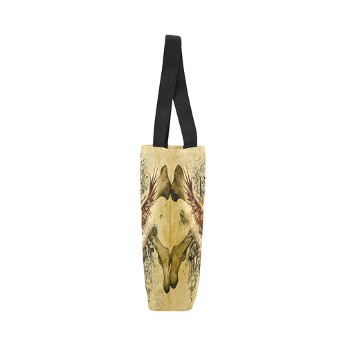 Amazing skull, wings and grunge Canvas Tote Bag (Model 1657)