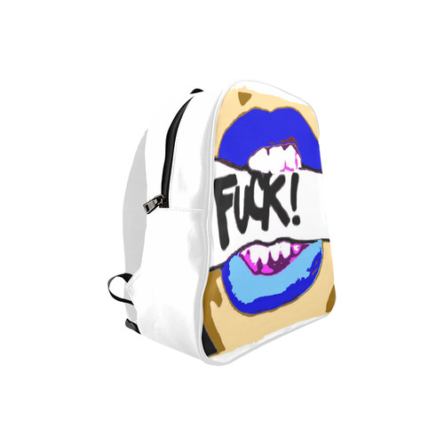 blue fuck School Backpack (Model 1601)(Small)