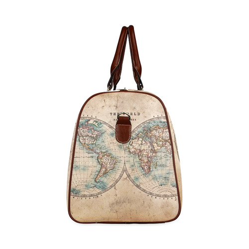 Old World Map Waterproof Travel Bag/Large (Model 1639)