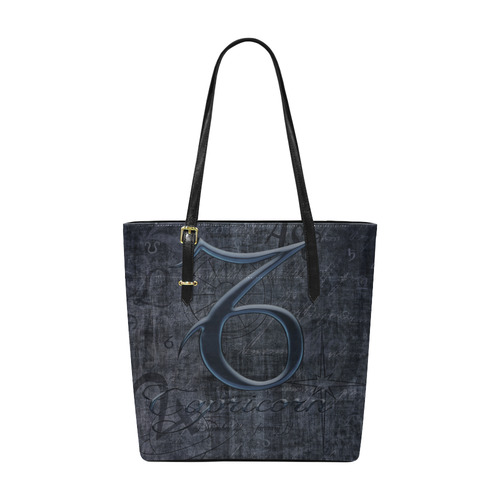 Astrology Zodiac Sign Capricorn in Grunge Style Euramerican Tote Bag/Small (Model 1655)