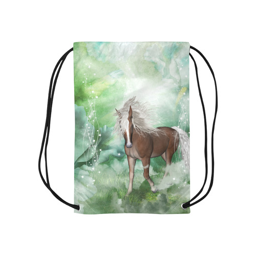 Horse in a fantasy world Small Drawstring Bag Model 1604 (Twin Sides) 11"(W) * 17.7"(H)
