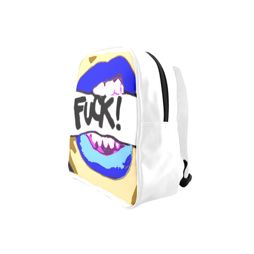 blue fuck School Backpack (Model 1601)(Small)