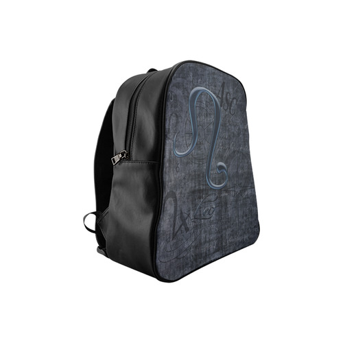 Zodiac Sign Leo in Grunge Style School Backpack (Model 1601)(Small)