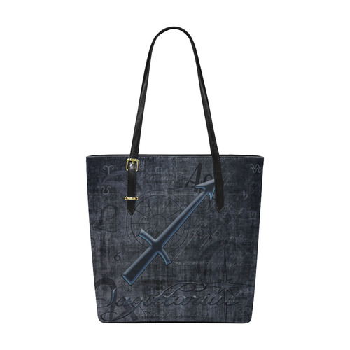 Astrology Zodiac Sign Sagittarius in Grunge Style Euramerican Tote Bag/Small (Model 1655)