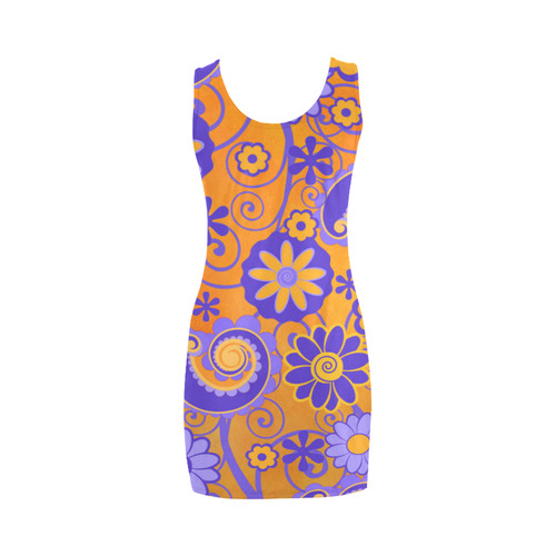 Sunset Flowers Medea Vest Dress (Model D06)