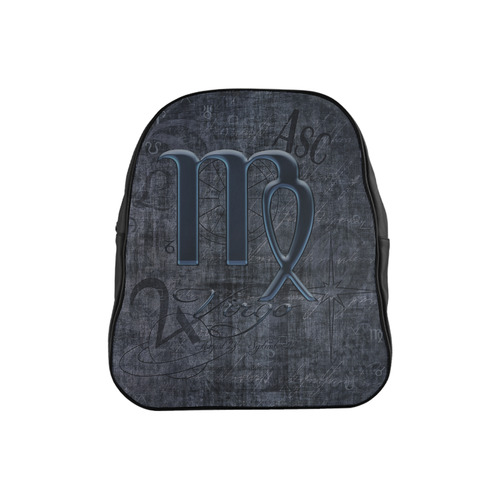 Zodiac Sign Virgo in Grunge Style School Backpack (Model 1601)(Small)