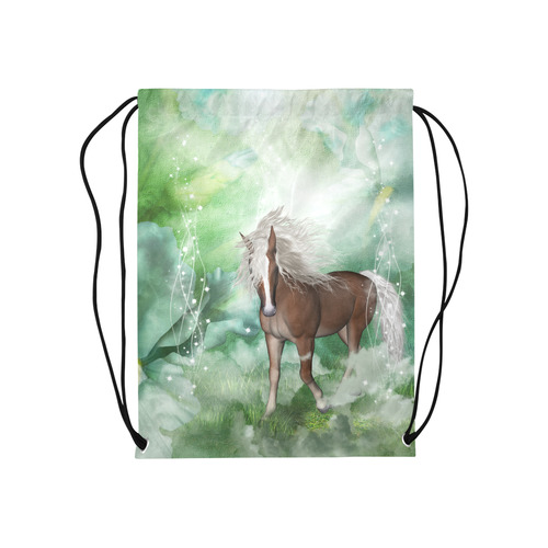 Horse in a fantasy world Medium Drawstring Bag Model 1604 (Twin Sides) 13.8"(W) * 18.1"(H)