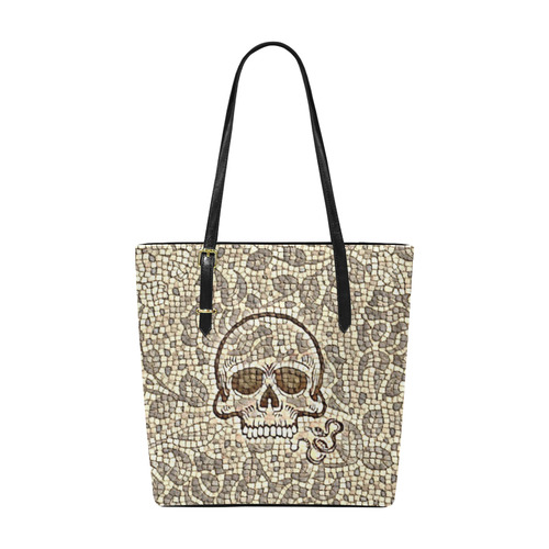 Mosaic Skull with Snake A by JamColors Euramerican Tote Bag/Small (Model 1655)