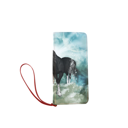 The wonderful couple horses Women's Clutch Wallet (Model 1637)