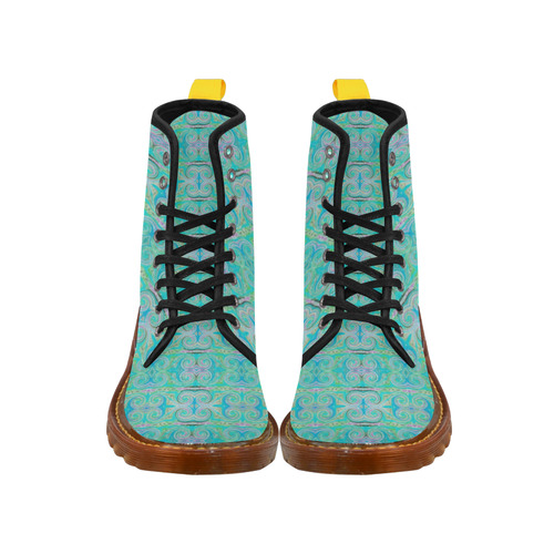 Multicolored Aquamarine Martin Boots For Men Model 1203H