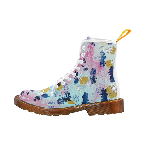 Marble and abstract strokes 01 Martin Boots For Women Model 1203H