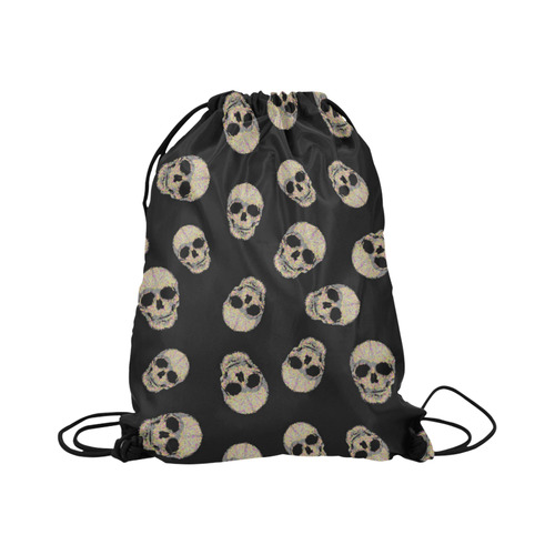 The Living Skull Large Drawstring Bag Model 1604 (Twin Sides)  16.5"(W) * 19.3"(H)