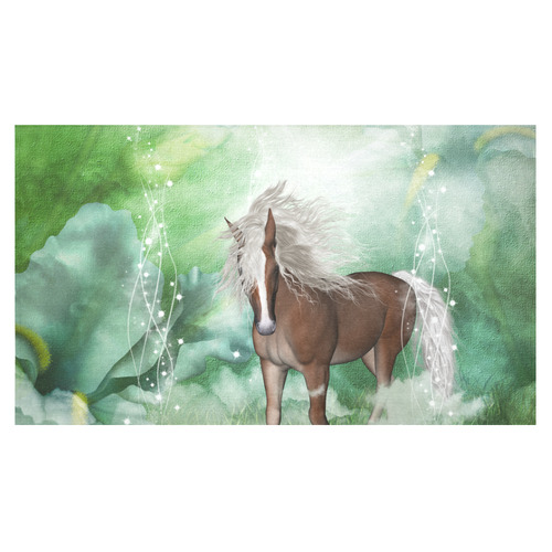 Horse in a fantasy world Cotton Linen Tablecloth 60"x 104"