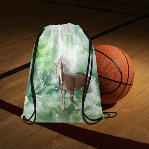 Horse in a fantasy world Large Drawstring Bag Model 1604 (Twin Sides)  16.5"(W) * 19.3"(H)