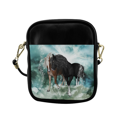 The wonderful couple horses Sling Bag (Model 1627)