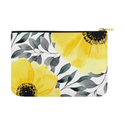 Flower yellow big Carry-All Pouch 12.5''x8.5''