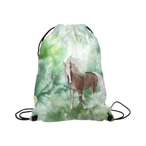 Horse in a fantasy world Large Drawstring Bag Model 1604 (Twin Sides)  16.5"(W) * 19.3"(H)