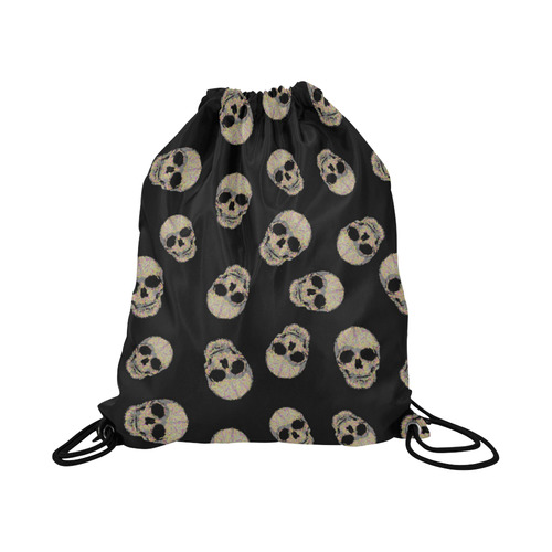 The Living Skull Large Drawstring Bag Model 1604 (Twin Sides)  16.5"(W) * 19.3"(H)