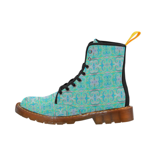 Multicolored Aquamarine Martin Boots For Men Model 1203H