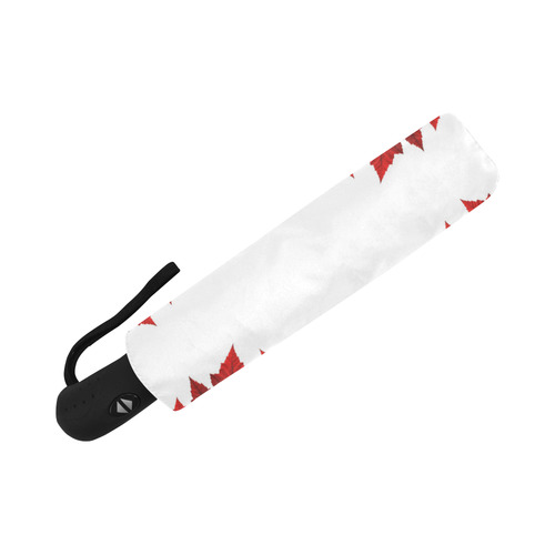 Canada Maple Leaf Umbrellas Red & White Auto-Foldable Umbrella (Model U04)