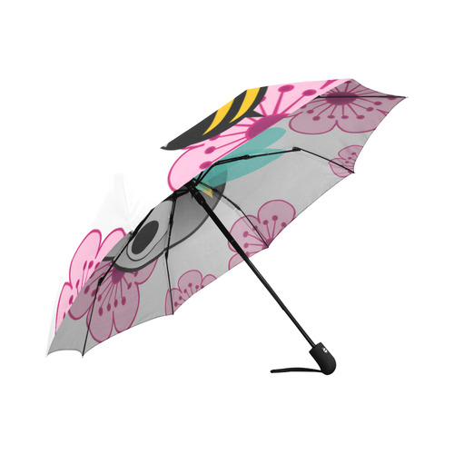 bees_n_flowers_autofoldable_umbrella Auto-Foldable Umbrella (Model U04)