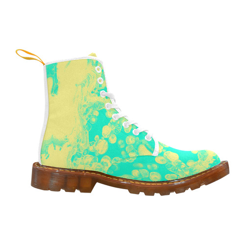 Effect marble green & yellow Martin Boots For Women Model 1203H